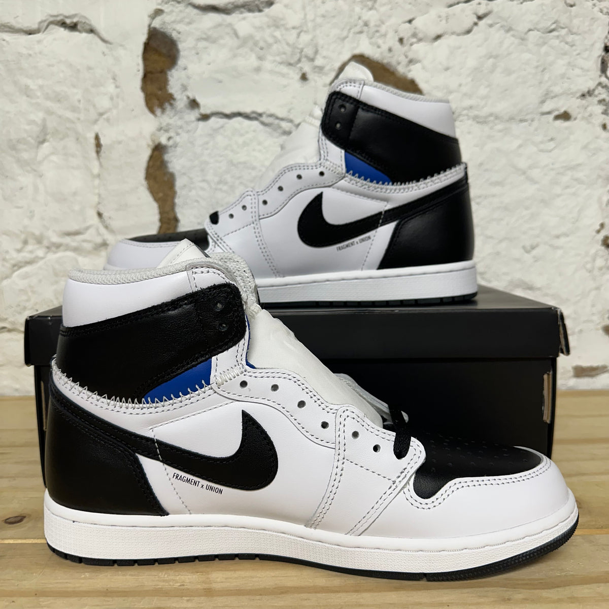 Air Jordan 1 High Fragment x Union LA White Black Sz 10 DS