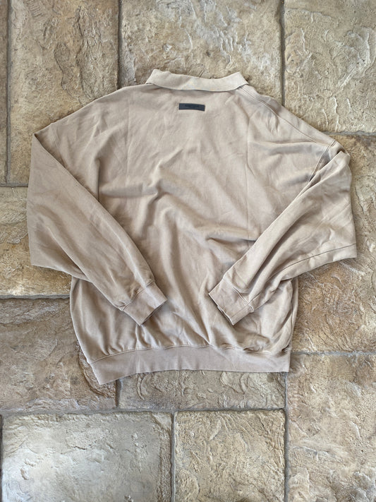 Fear of God Essentials Oak L/S Polo Sz XXL