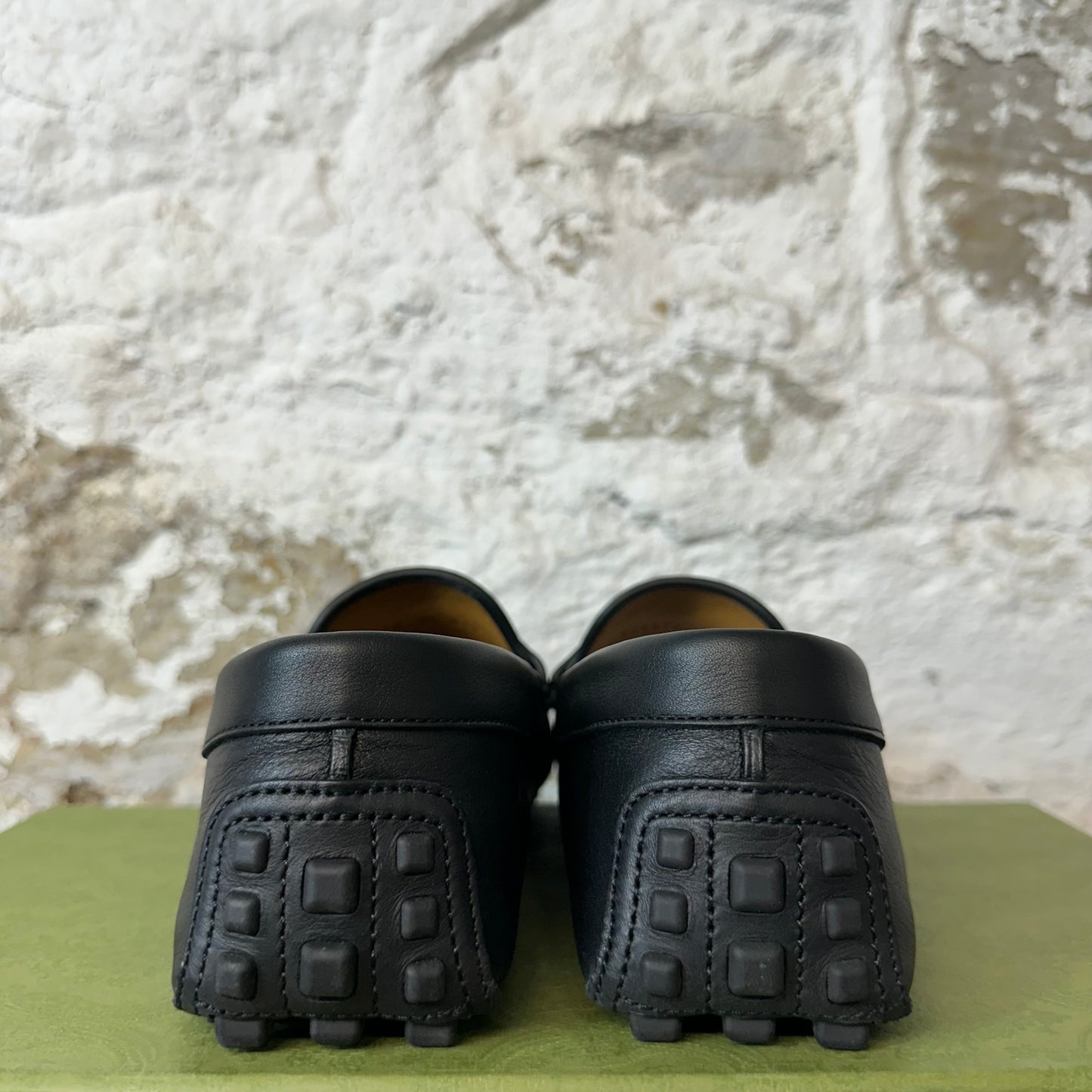 Gucci Interlocking G Driver Loafer Black Sz 8.5