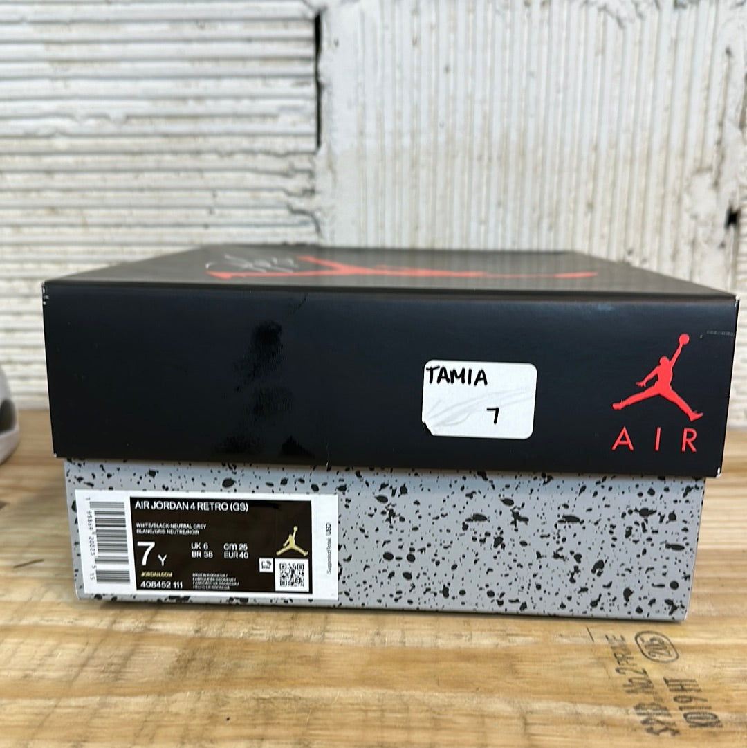 Air Jordan 4 Military Black Sz 7Y