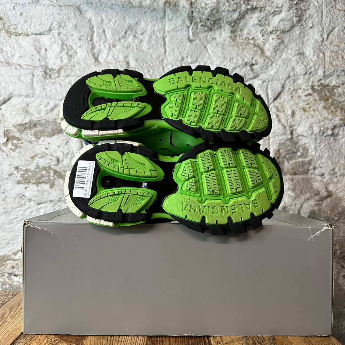 Balenciaga Track Runner Green Blue Black Sneaker Sz 9 (42)
