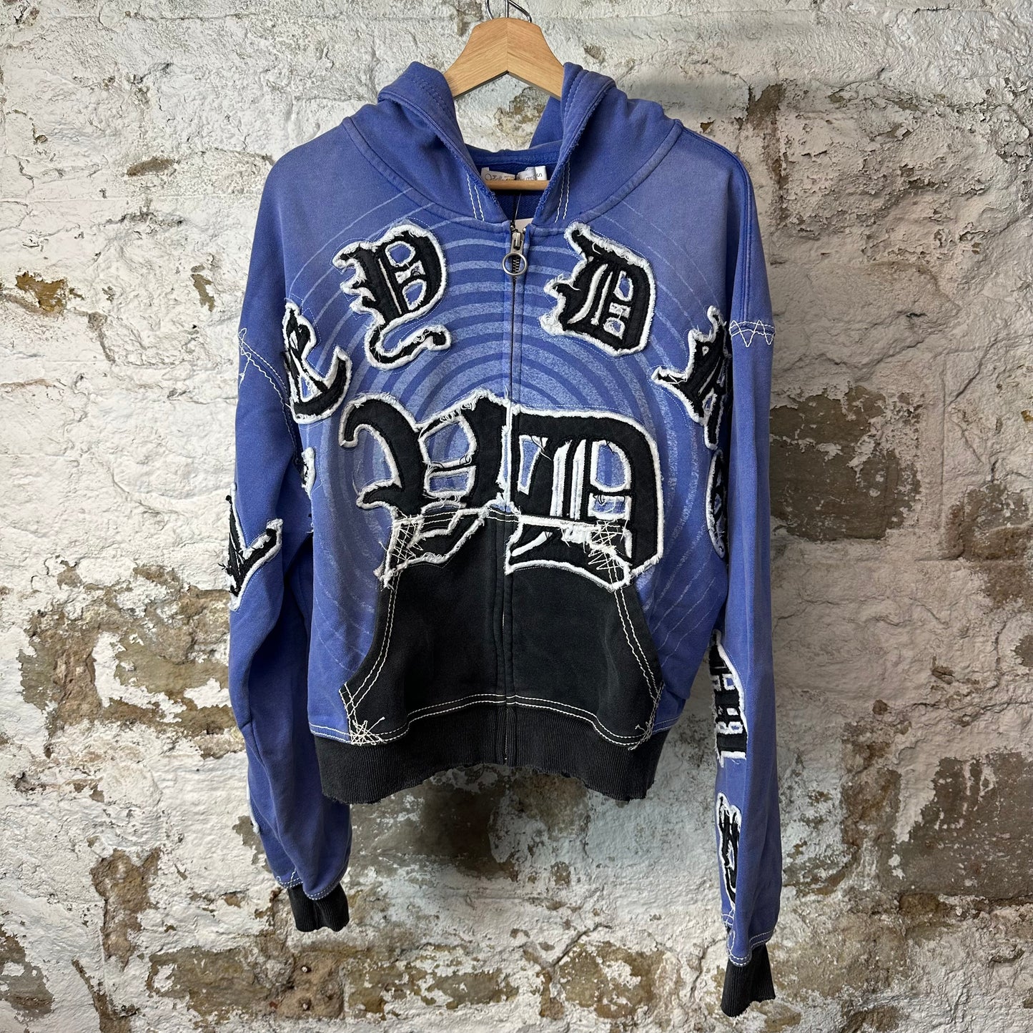 Vale Hypnotiq Blue Zip Up Hoodie DS