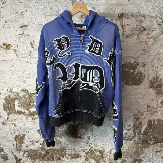 Vale Hypnotiq Blue Zip Up Hoodie DS
