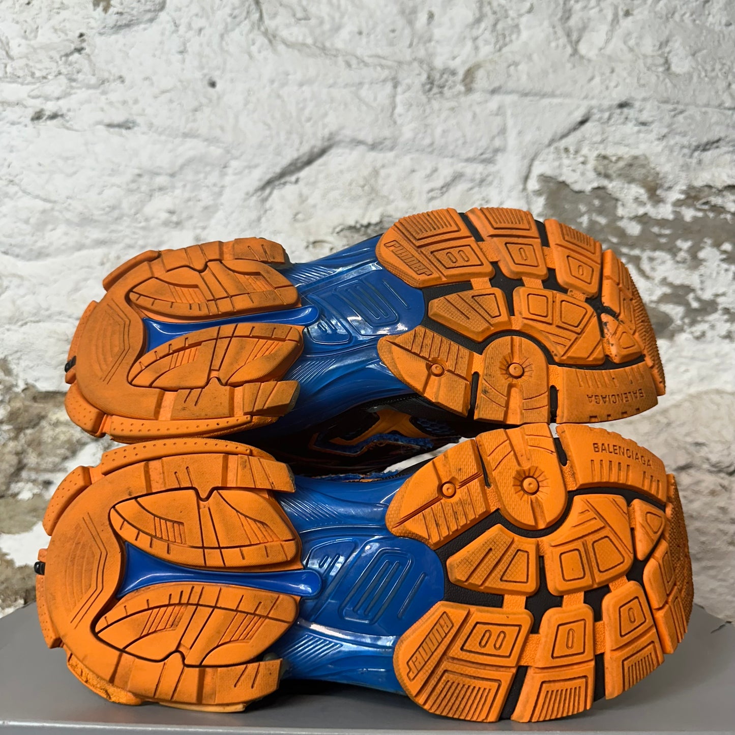 Balenciaga Runner Black Orange Blue Sneaker Sz 6.5 (39)