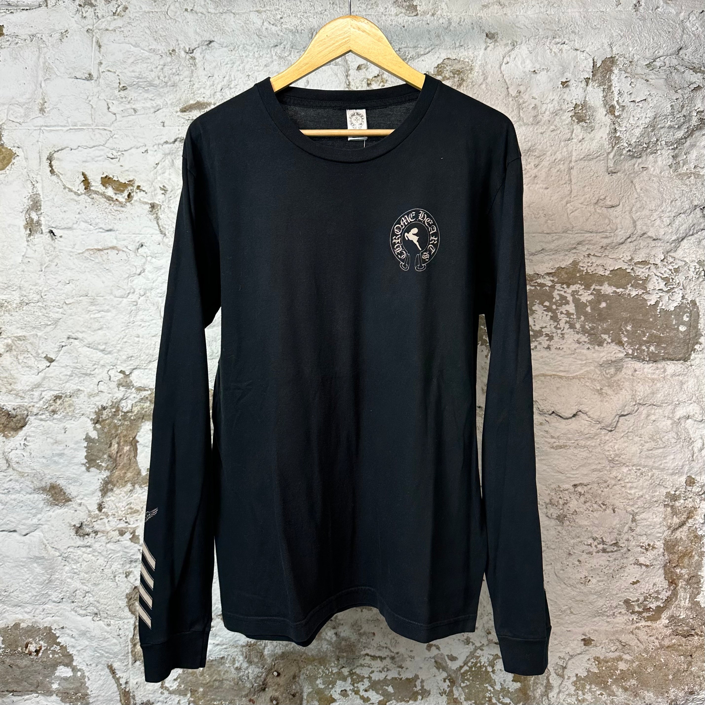 Chrome Hearts Foti Logo L/s Black Sz L