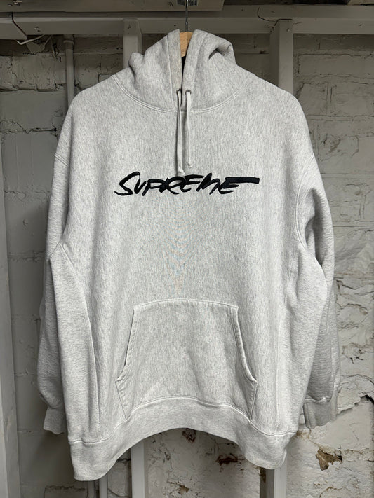 Supreme Spellout Grey Hoodie Sz L