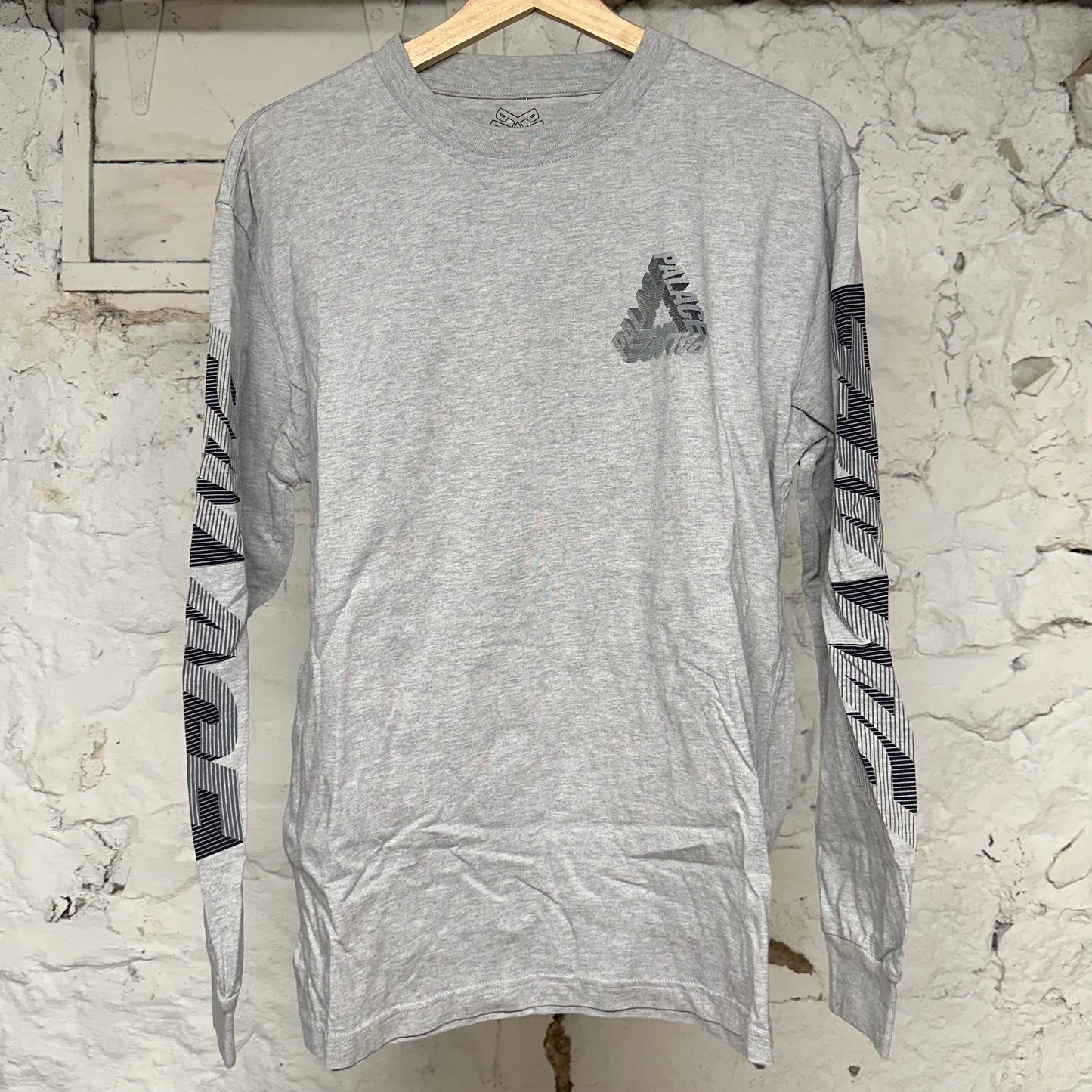 Palace Triangle Grey L/S T-Shirt Sz M