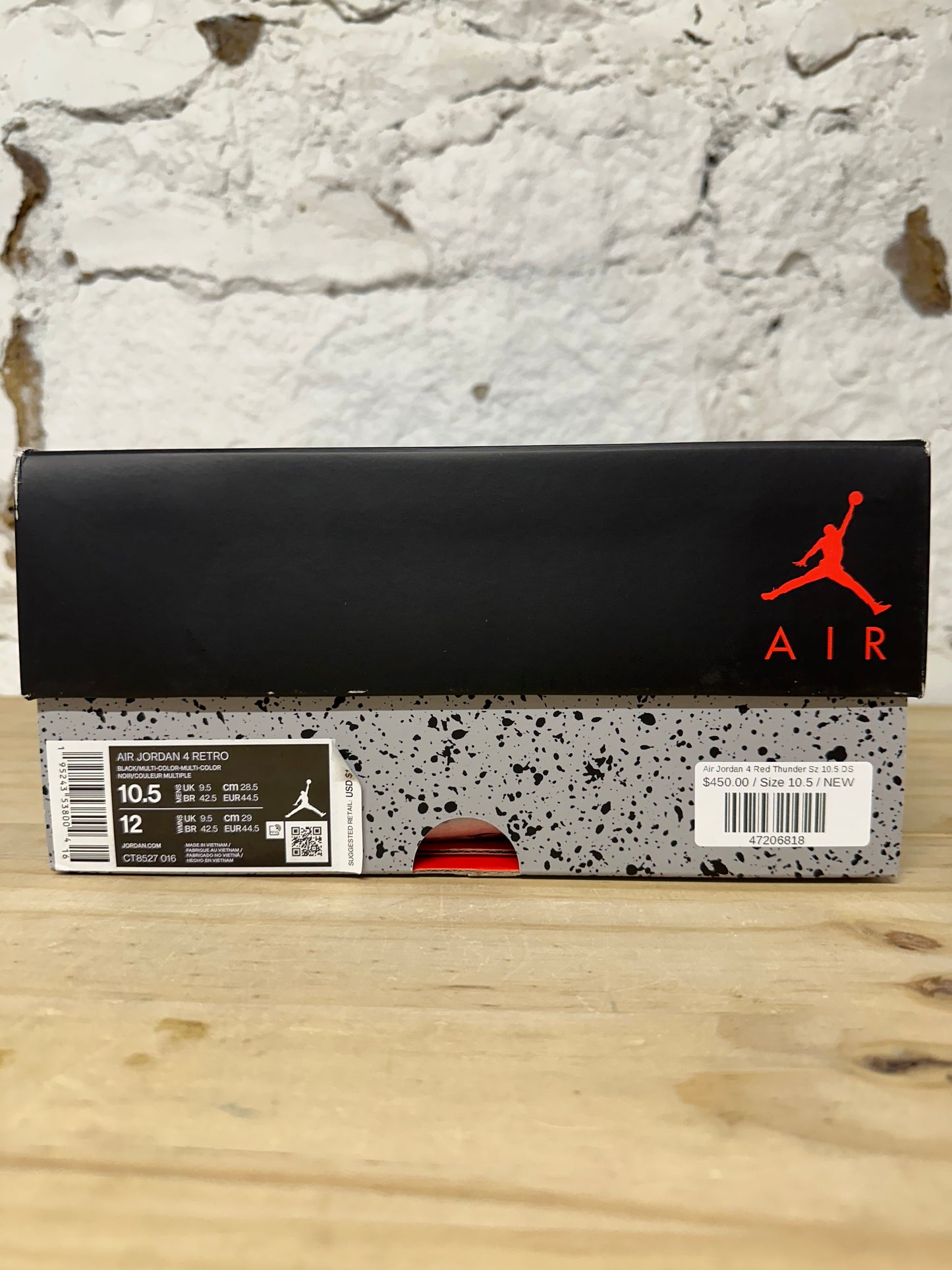 Air Jordan 4 Red Thunder Sz 10.5 DS