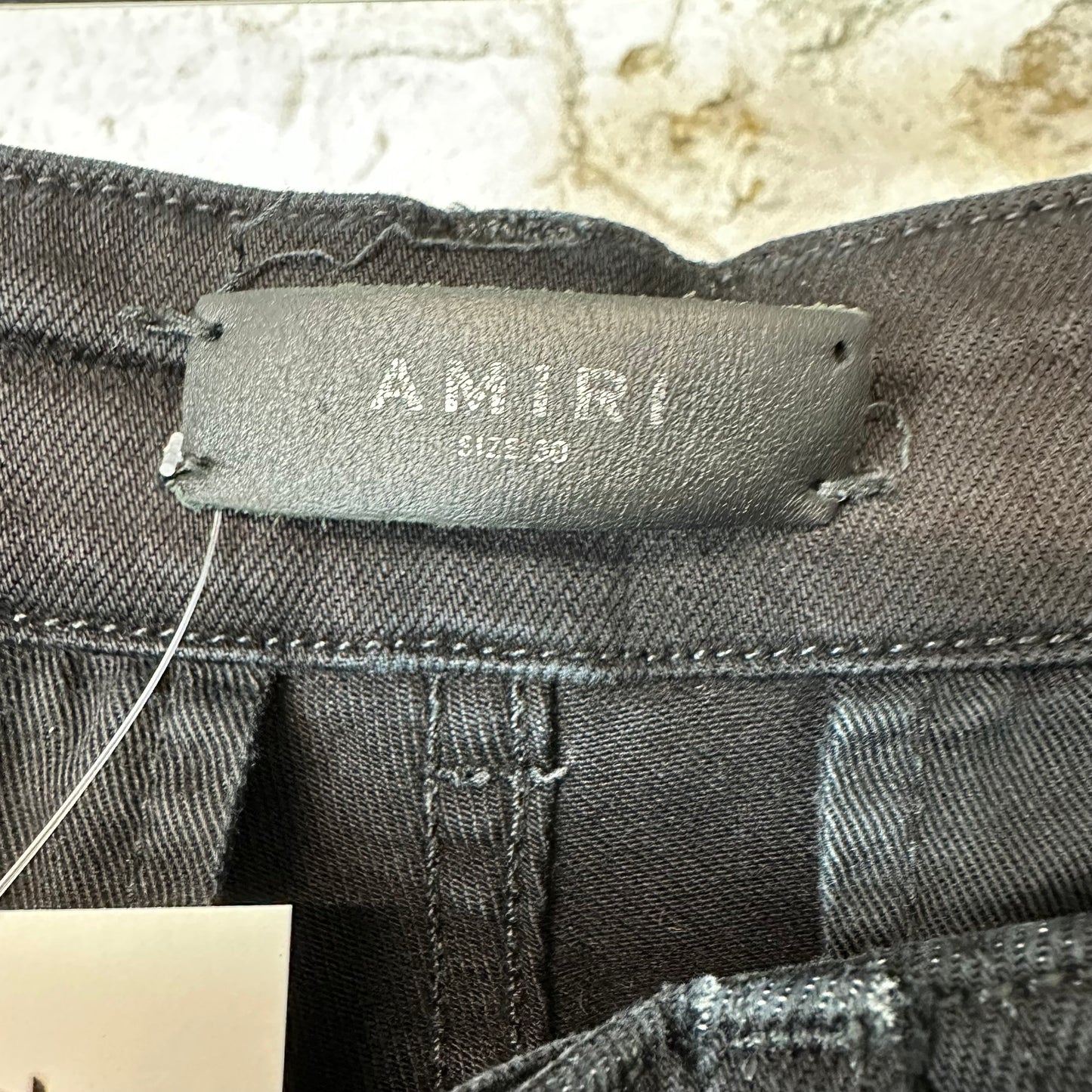 Amiri Plain Black Cargo Denim Jeans Sz 30