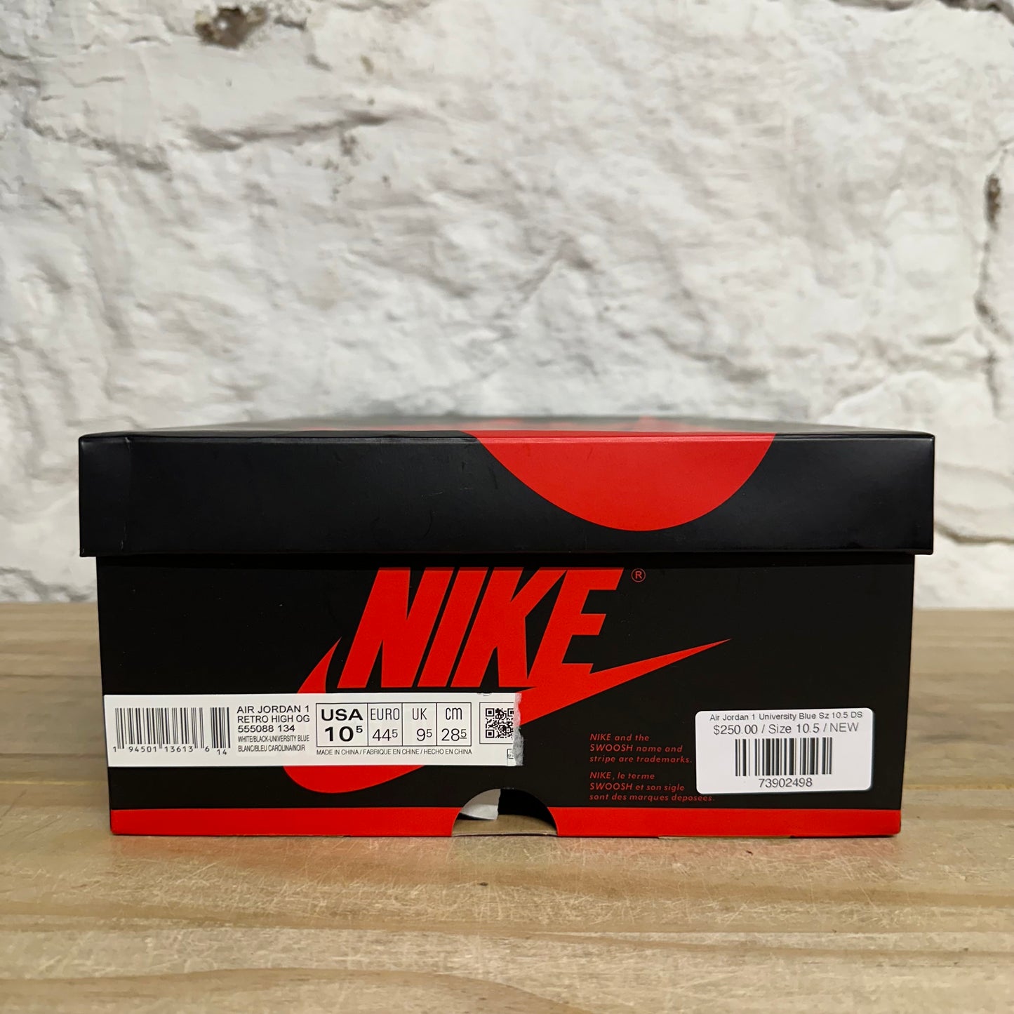 Air Jordan 1 High University Blue Sz 10.5 DS