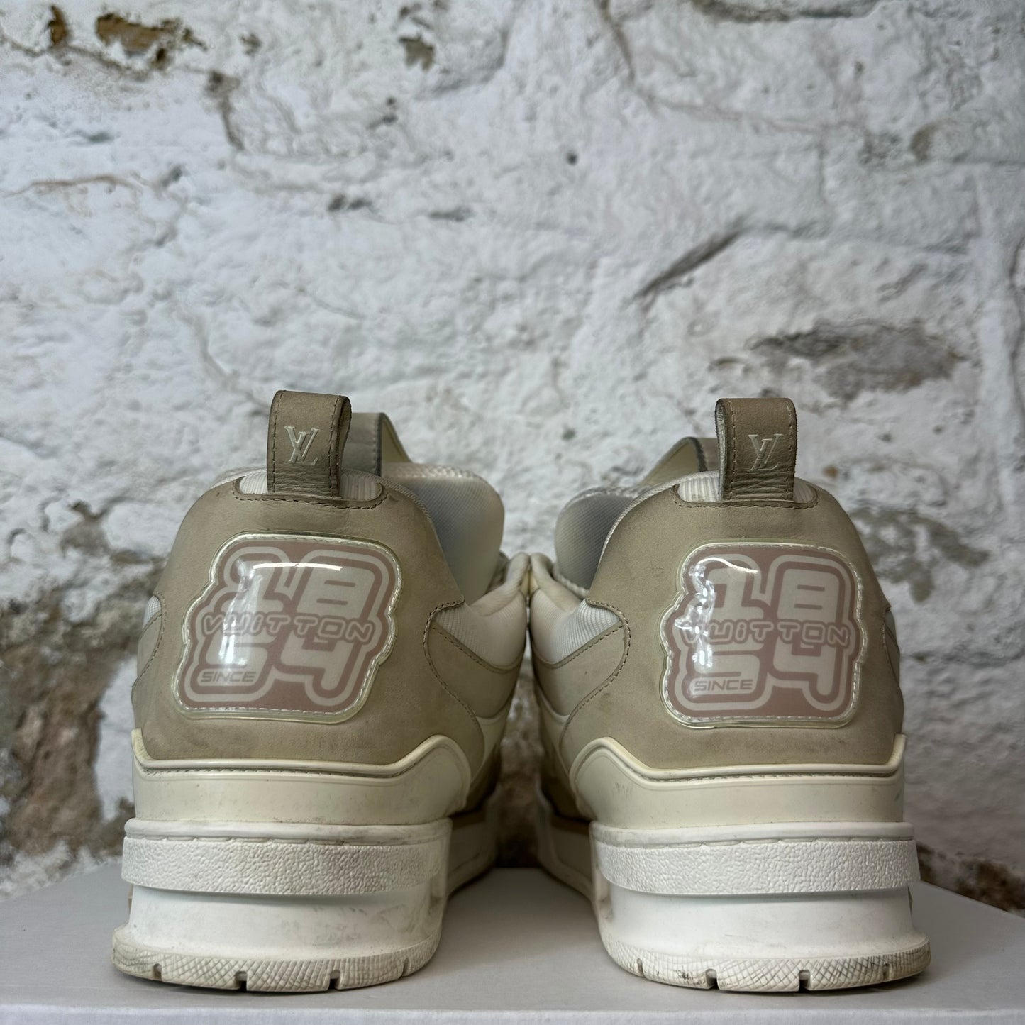 Louis Vuitton Cream White Skate Sneaker Sz 13.5 (12LV)