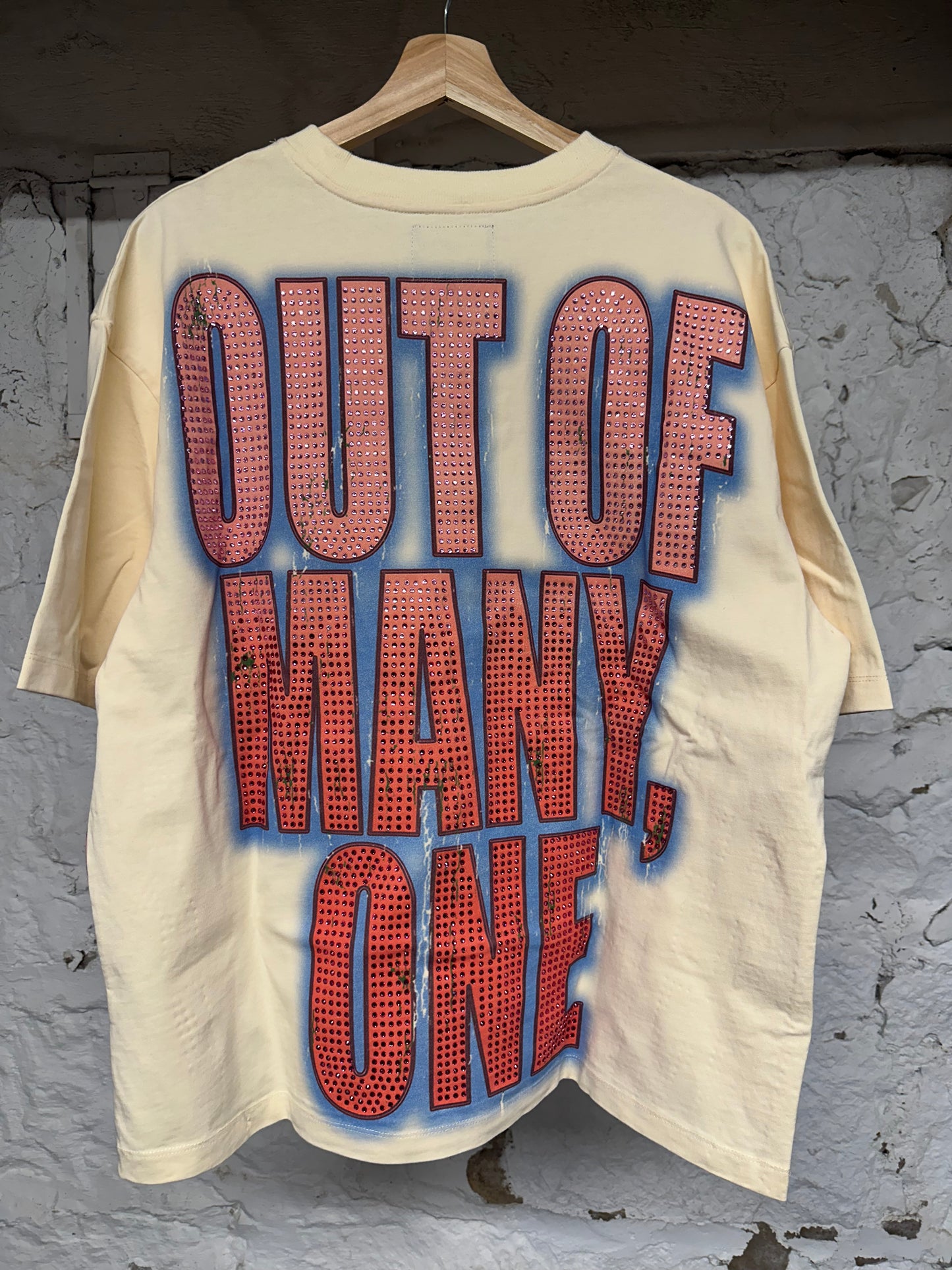 Godspeed Goggles Skeleton T-shirt Cream Sz L