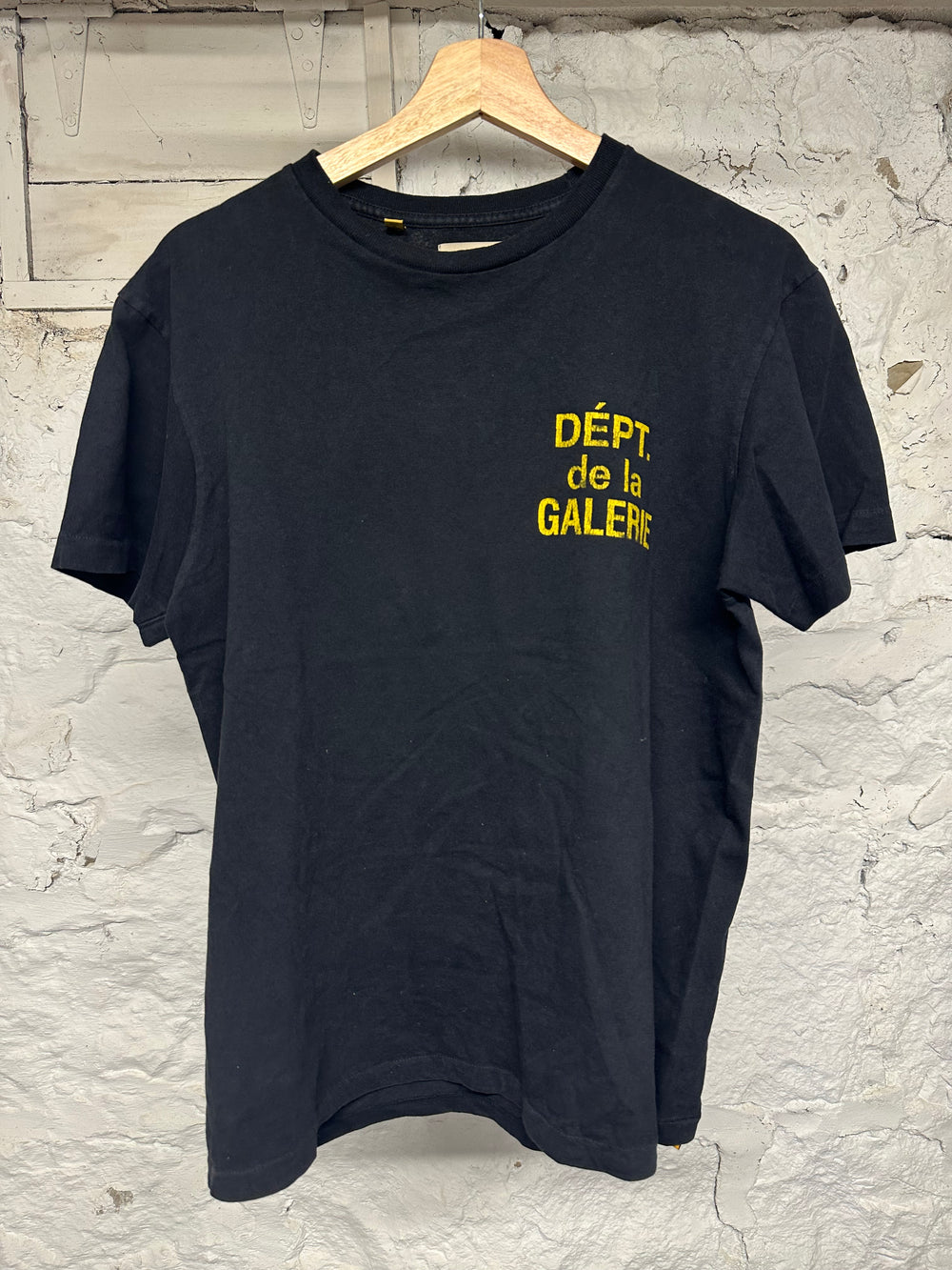 Gallery Dept Black Yellow T-Shirt Sz S