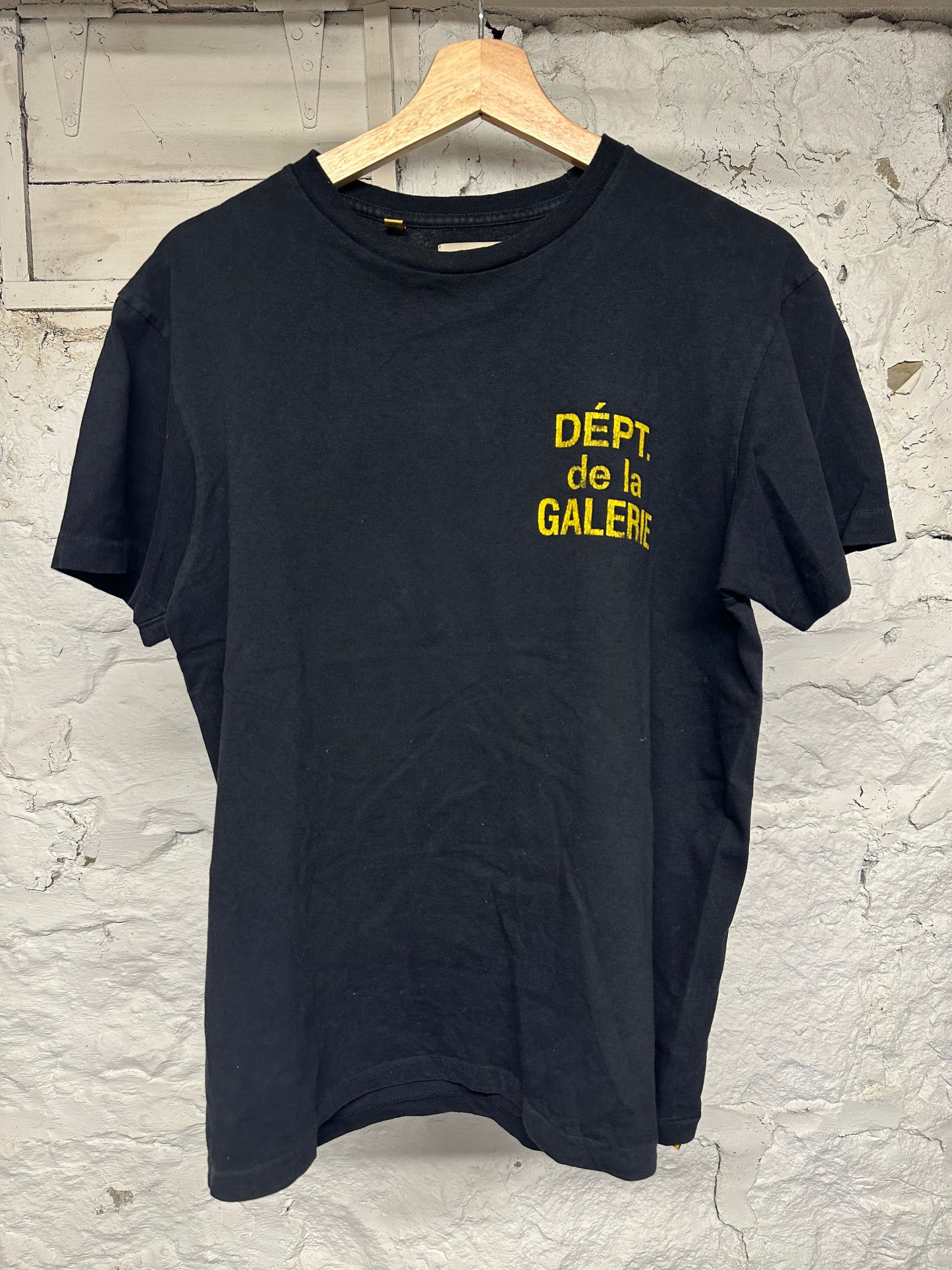 Gallery Dept Black Yellow T-Shirt Sz S
