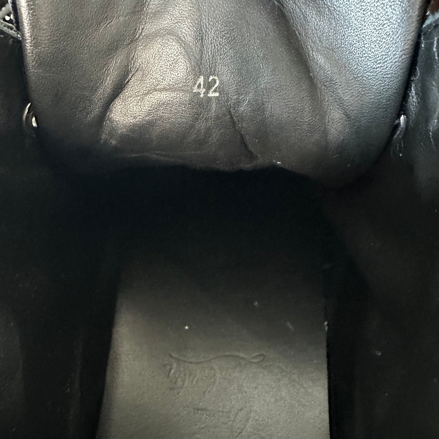 Christian Louboutin High Black Suede Rhinestone Sneaker Sz 9 (42)