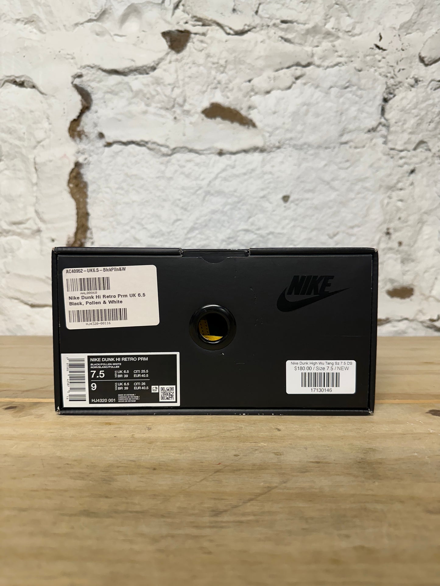 Nike Dunk High Wu Tang Sz 7.5 DS