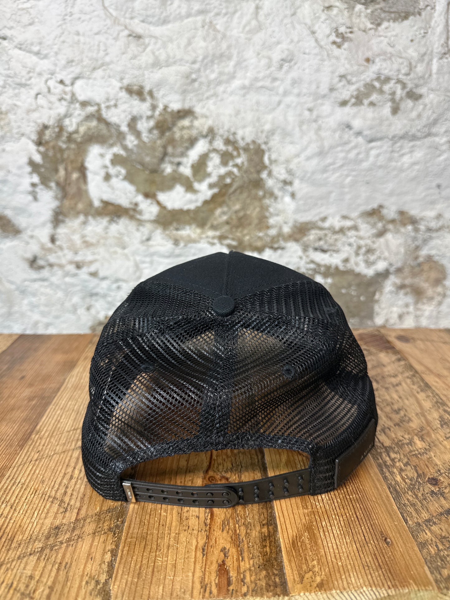 Amiri Black Rainbow Flagship Trucker Hat