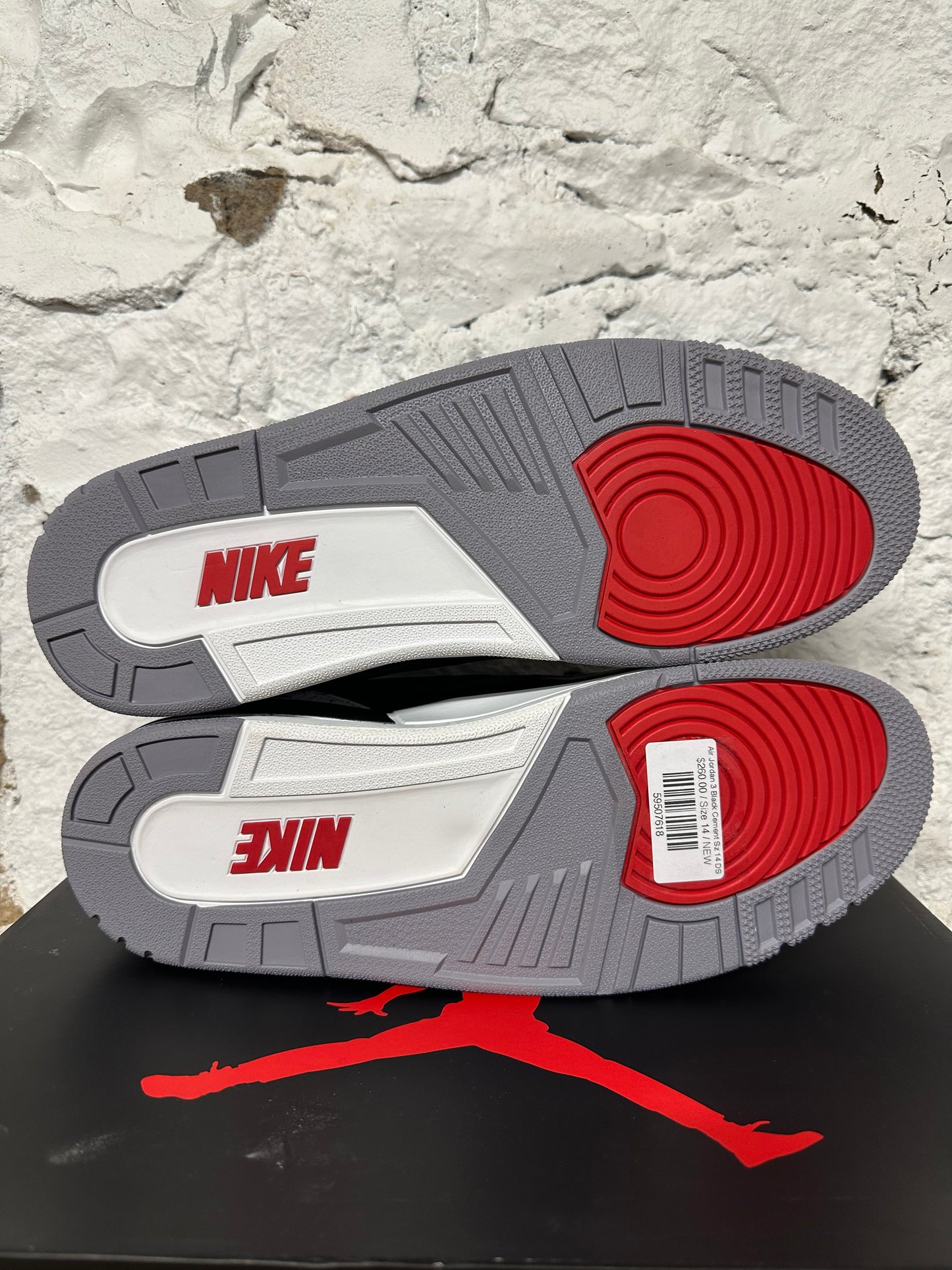 Air Jordan 3 Black Cement Sz 14 DS