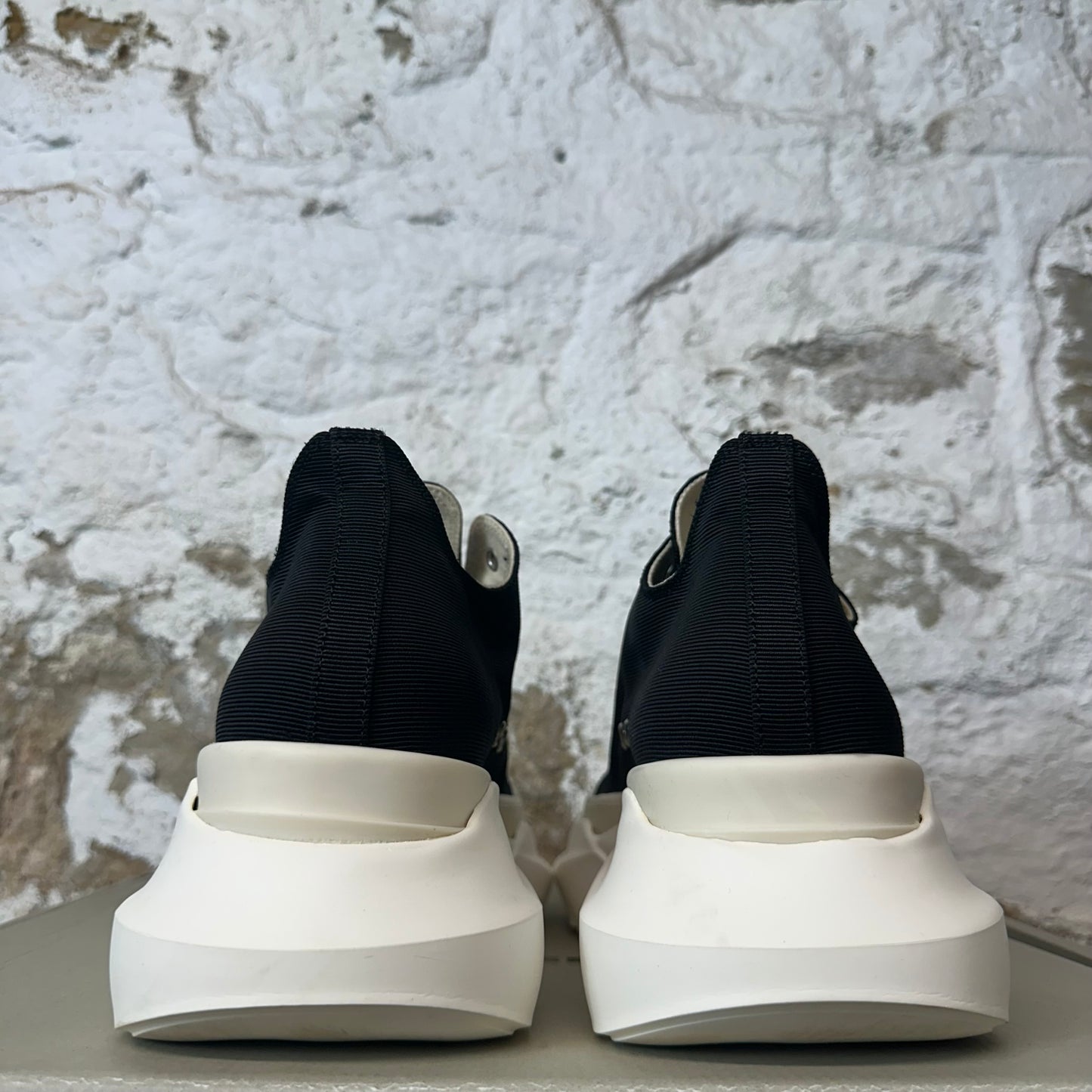 Rick Owens Abstract Black Milk Sneaker Sz 8.5 (41.5)