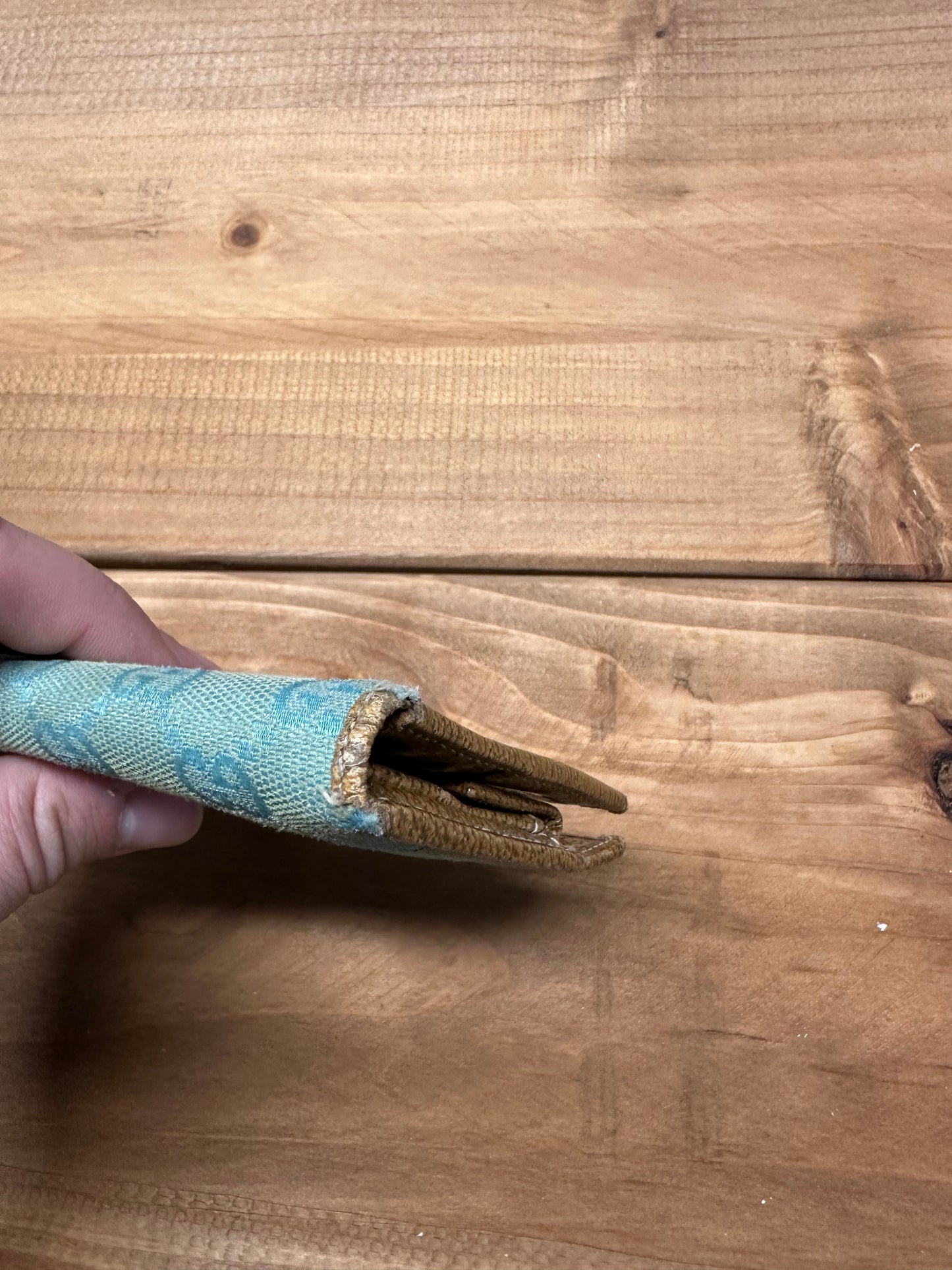 Gucci Blue Monogram Compact Wallet