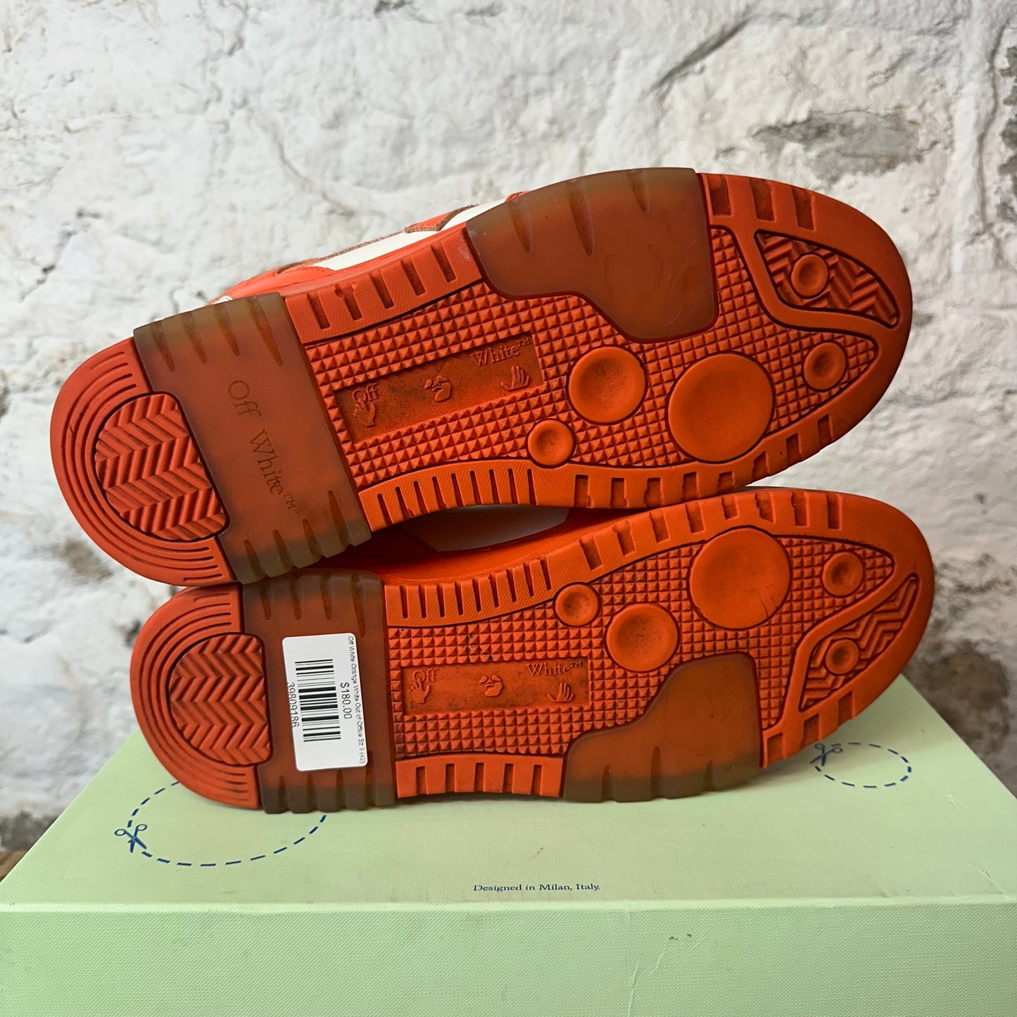 Off-White Orange White Out of Office Sz 9 (42)