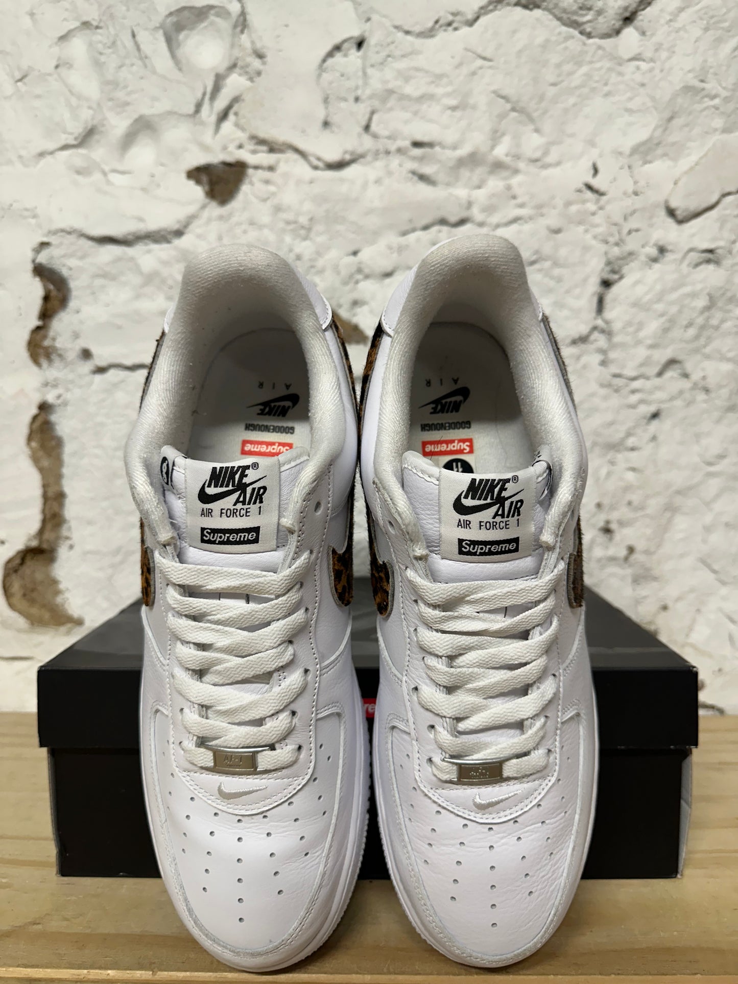 Nike Air Force 1 Supreme Goodenough Cheetah Print Sz 11