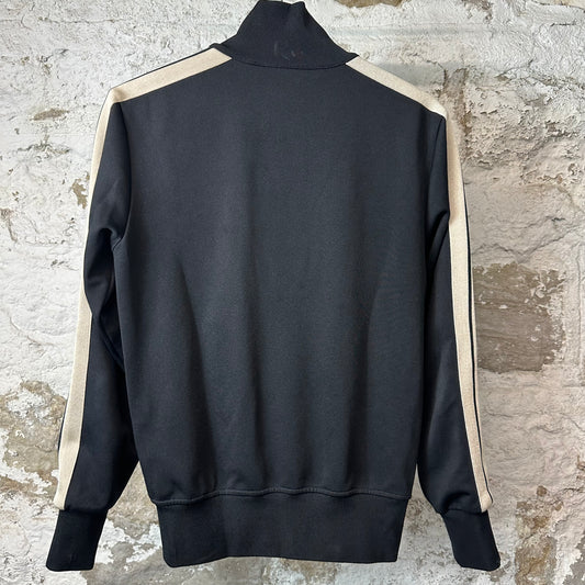 Palm Angels Black Beige Track Jacket Sz XS