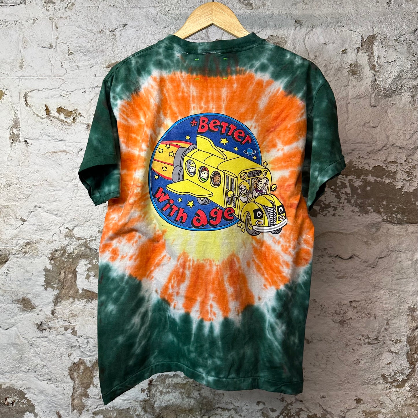 Better With Age Frizzle T-shirt Tie Dye Sz M