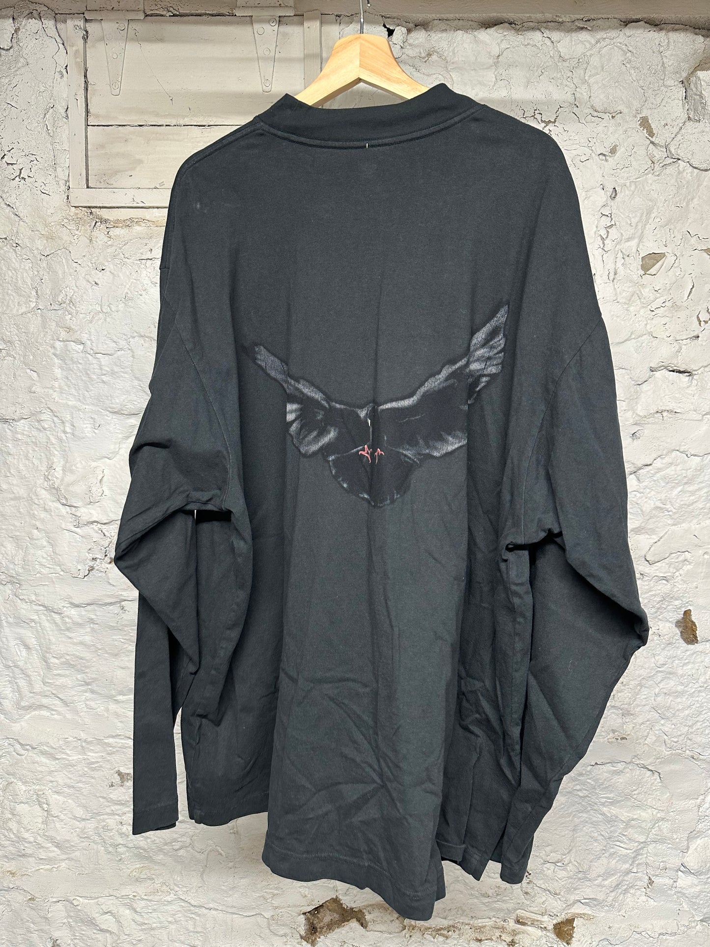 Yeezy Gap Dove Black L/S T-Shirt Sz L