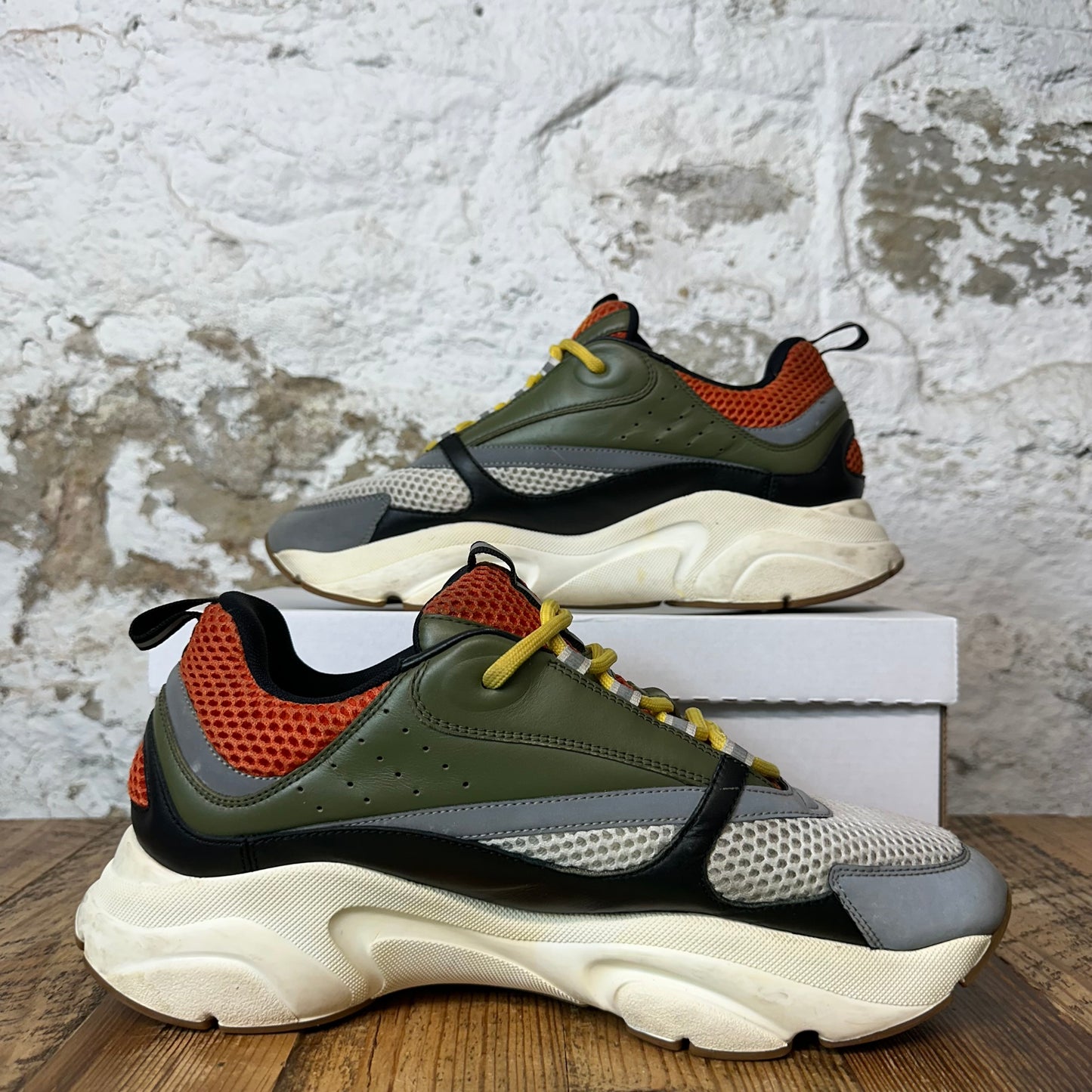 Dior B22 Green Orange White Sneaker Sz 12 (45)
