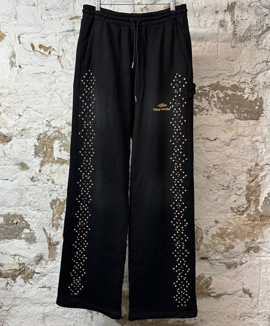HMDD Crystal Sweatpants Black Sz L