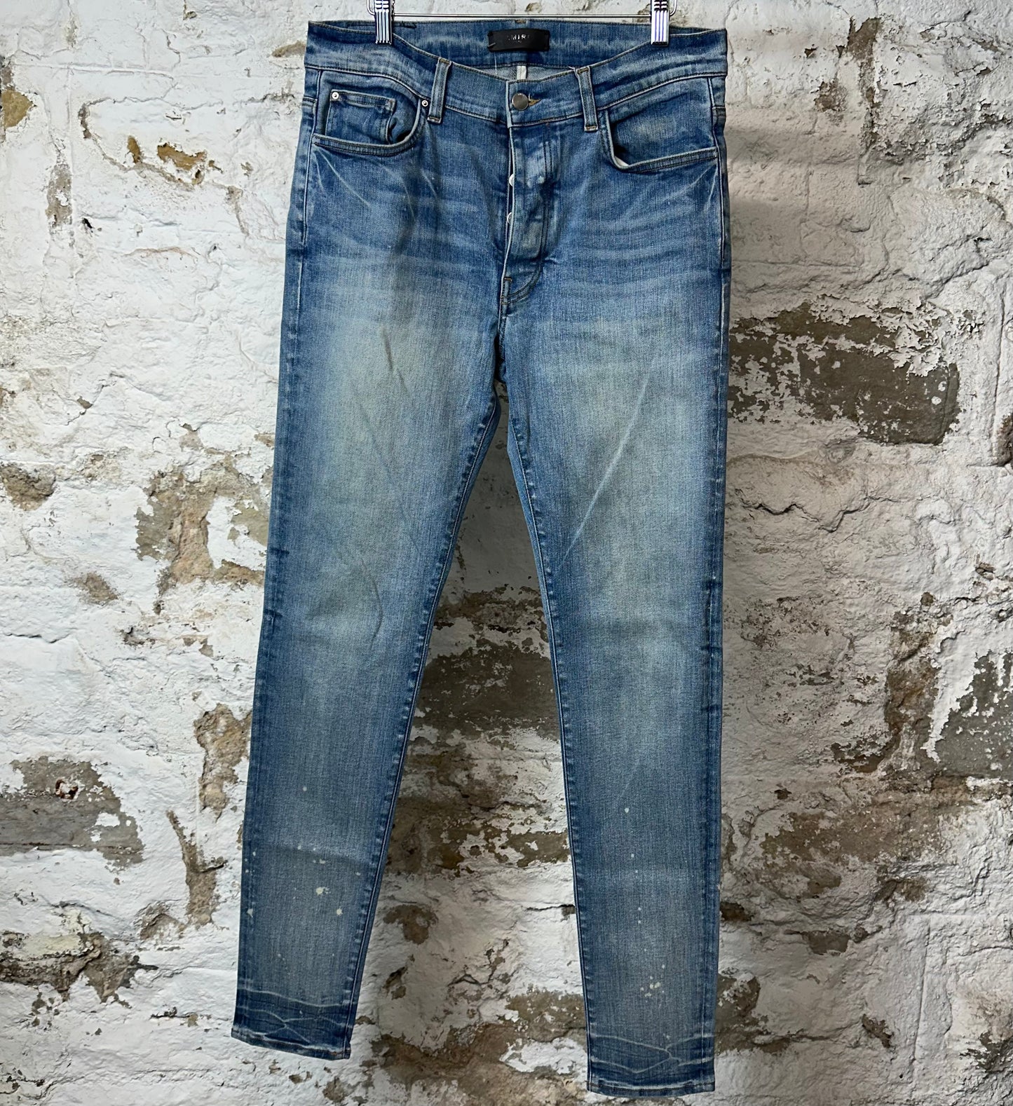 Amiri Plain Blue Denim Jeans Sz 34