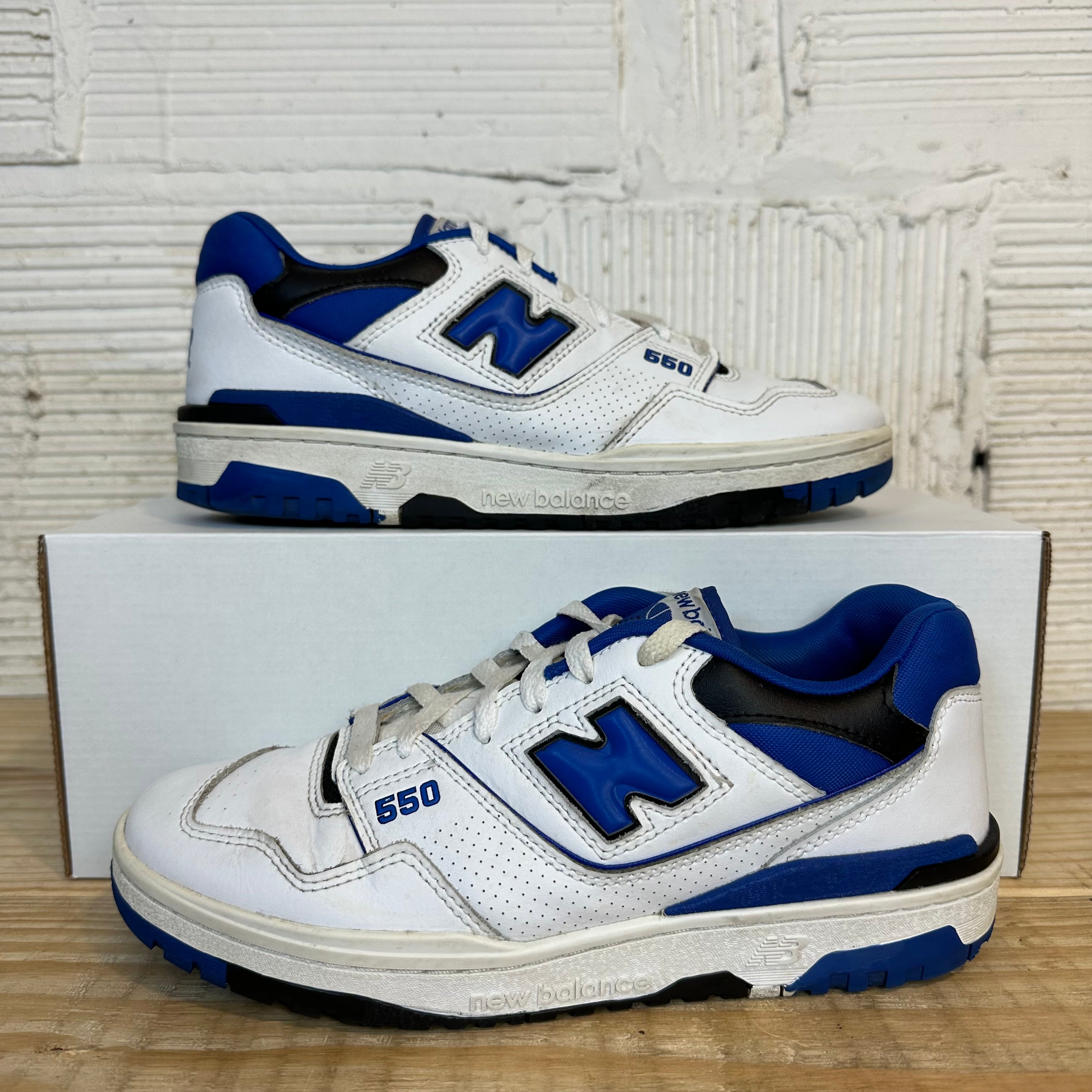 New Balance 550 White Blue Sz 8