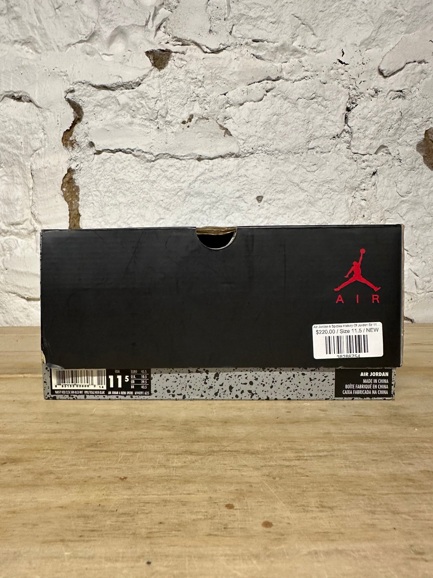 Air Jordan 6 Spizike History Of Jordan Sz 11.5 DS