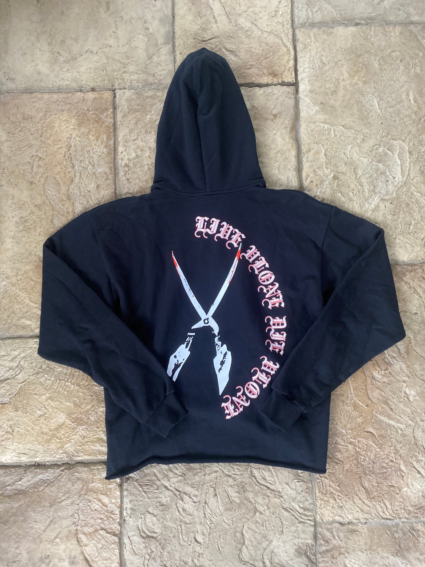 Vlone Dripping Blood Hoodie Black Size S DS