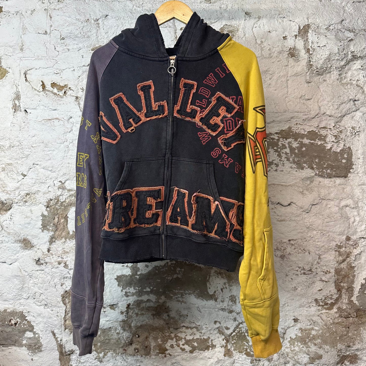 Vale Crest Zip Up Black Hoodie