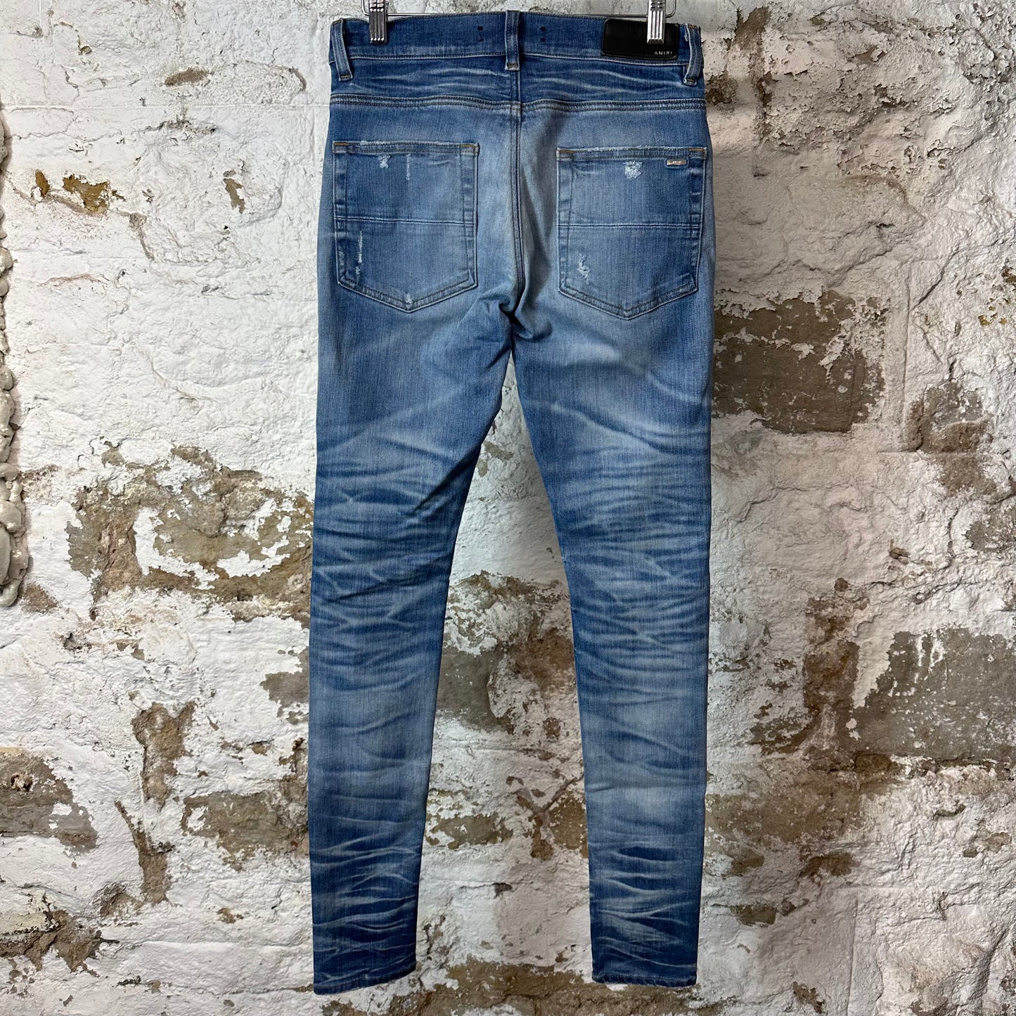 Amiri Plain Indigo Blue Denim Jeans Sz 29