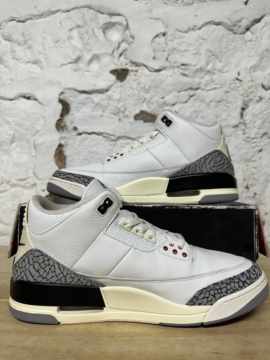 Air Jordan 3 White Cement Reimagined Sz 12