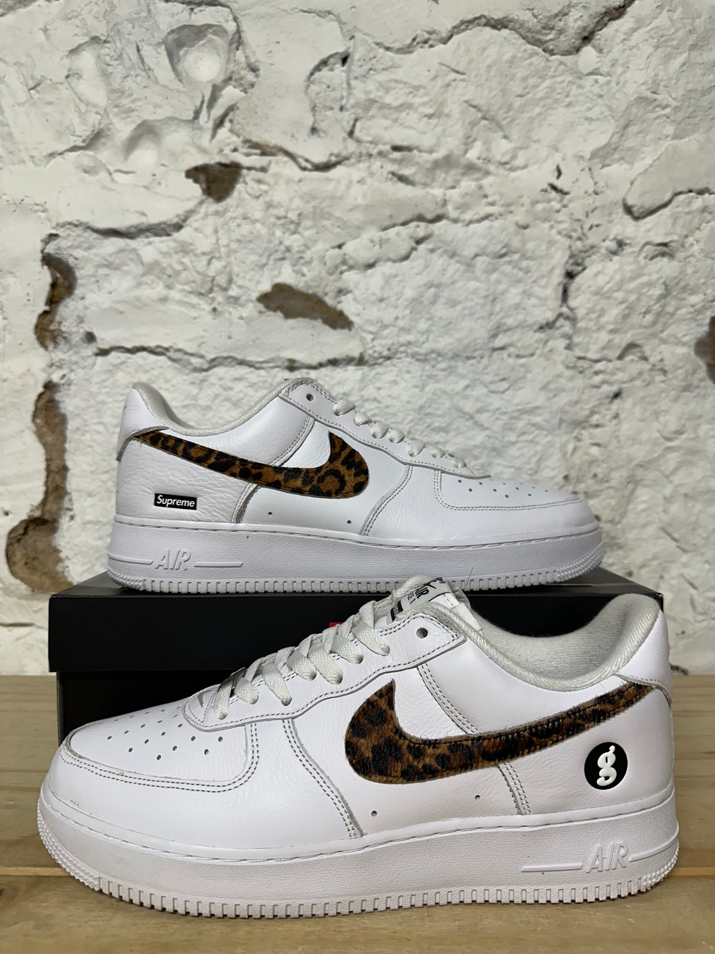 Nike Air Force 1 Supreme Goodenough Cheetah Print Sz 11