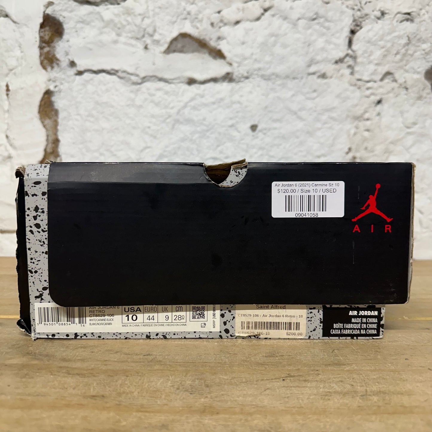 Air Jordan 6 (2021) Carmine Sz 10