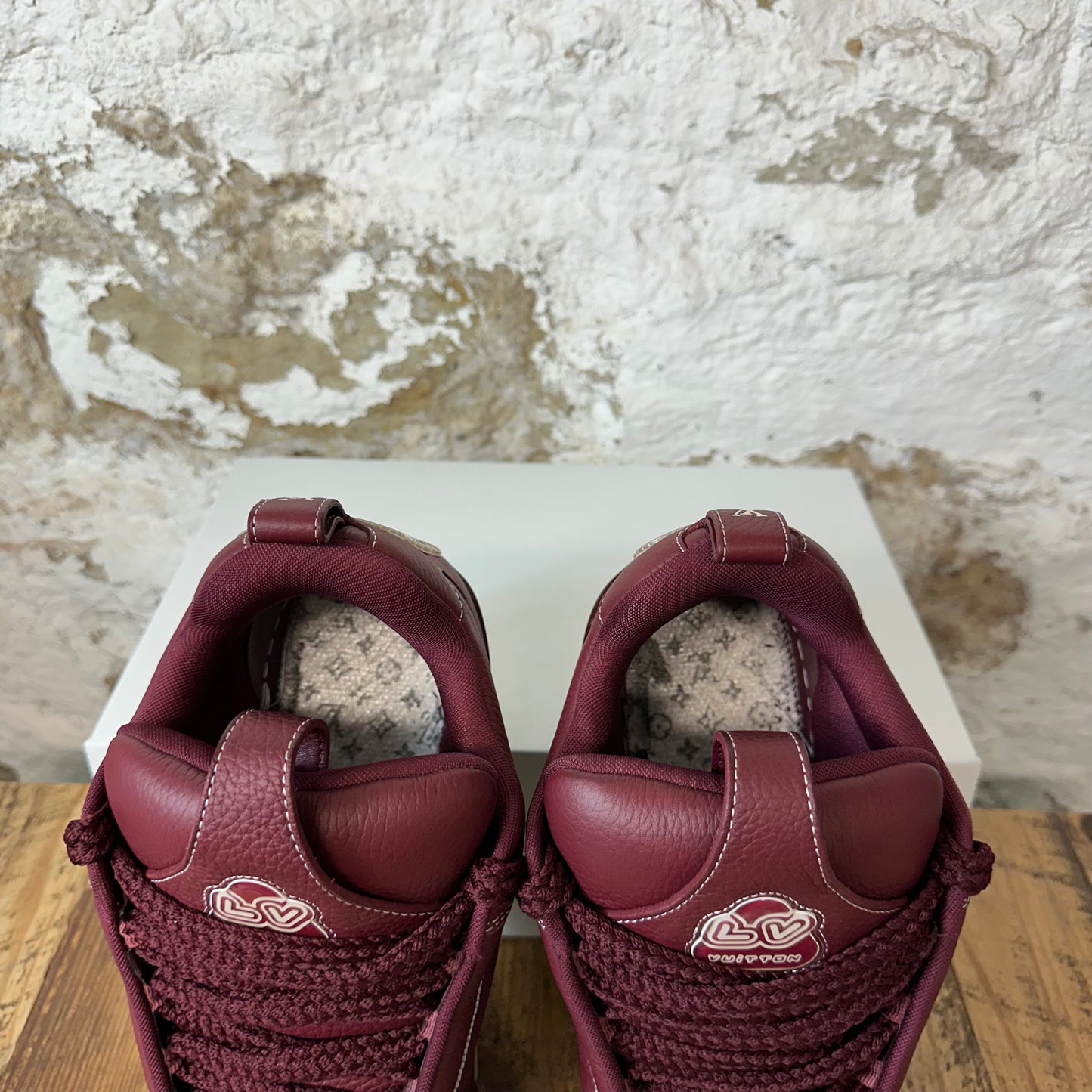 Louis Vuitton Maroon Skate Sneaker Sz 10 (8.5LV) No Box