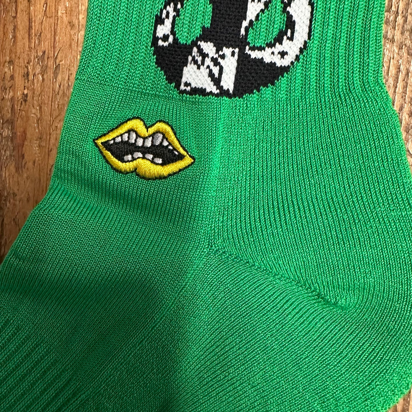 Chrome Hearts Matty Boy Green Flame Socks DS