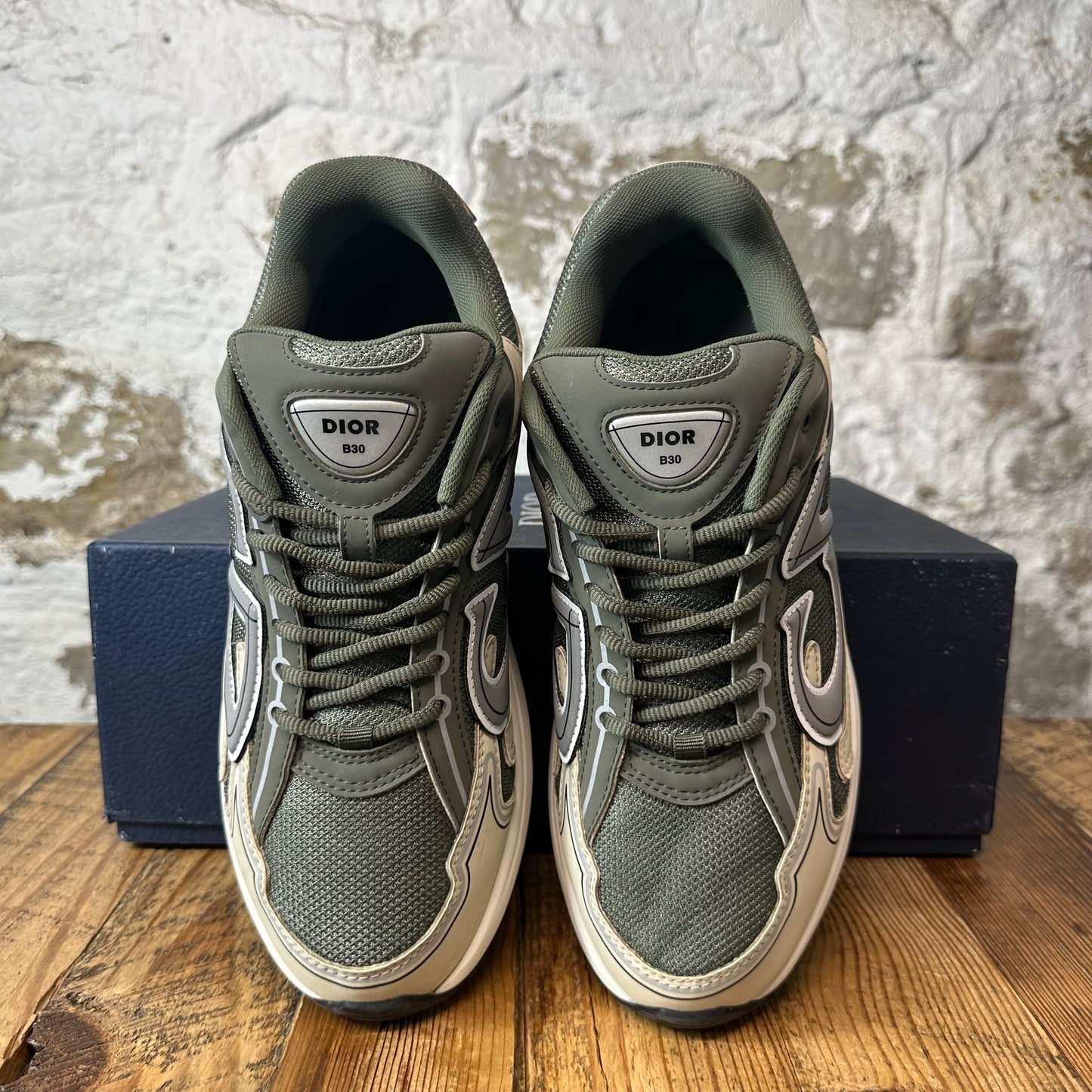 Dior B30 Green Beige White Sneaker Sz 10 (43)