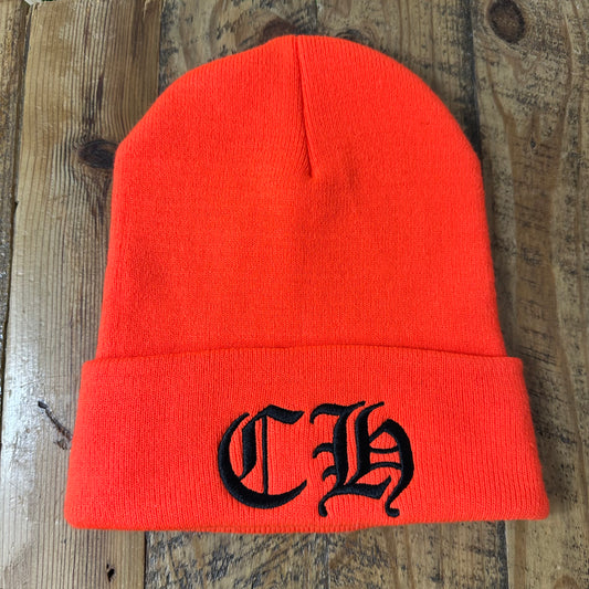 Chrome Hearts CH Logo Orange Beanie