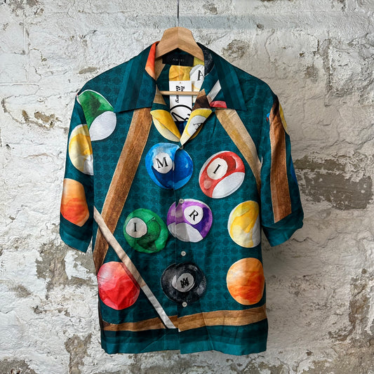 Amiri Billiards Bowling Button Up Shirt Sz M