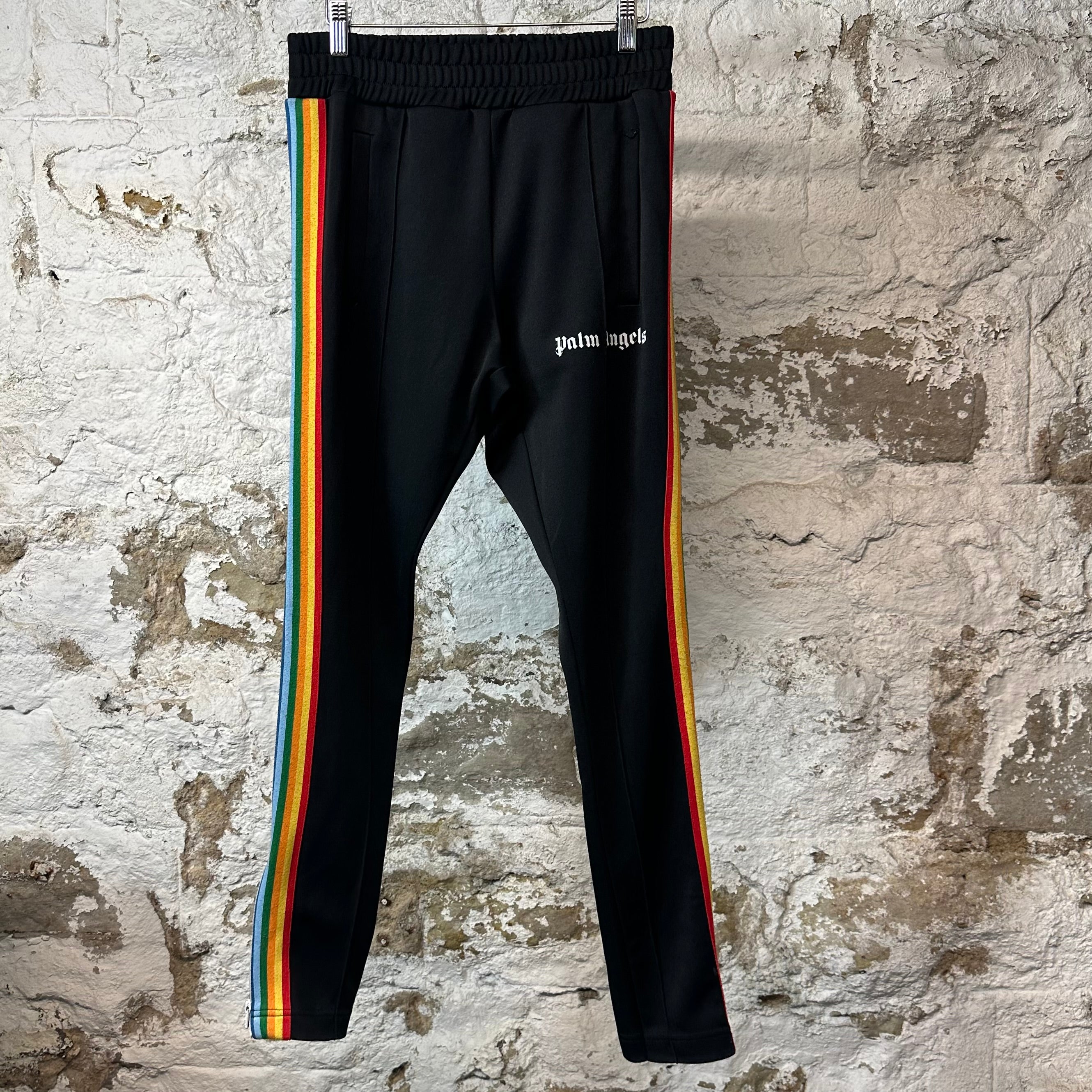 Palm Angels Rainbow Track Pants Black Sz S