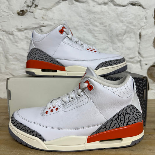 Air Jordan 3 Georgia Peach Sz 8.5 (10W)