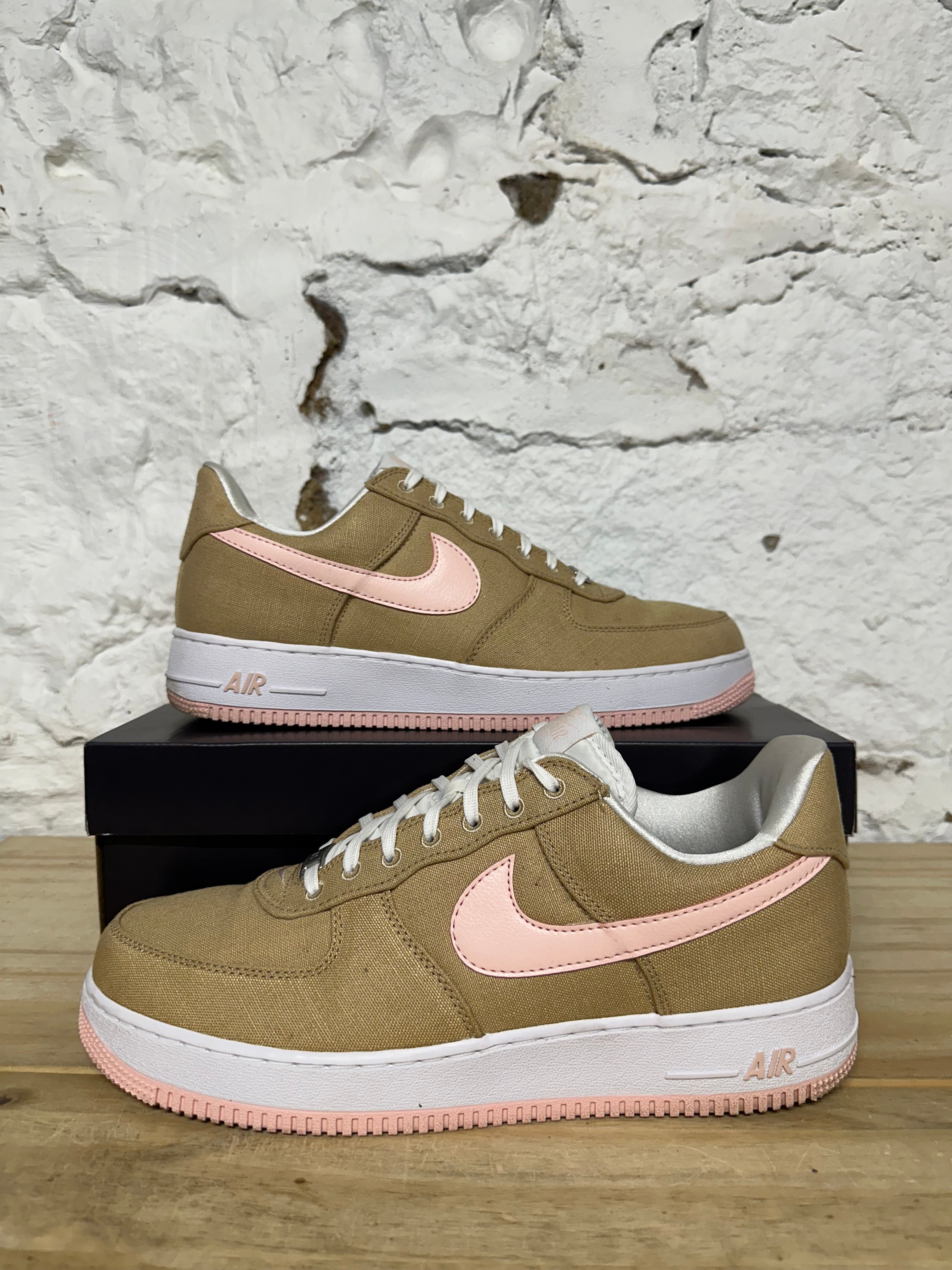 Nike Air Force 1 Low Linen Canvas Sz 11