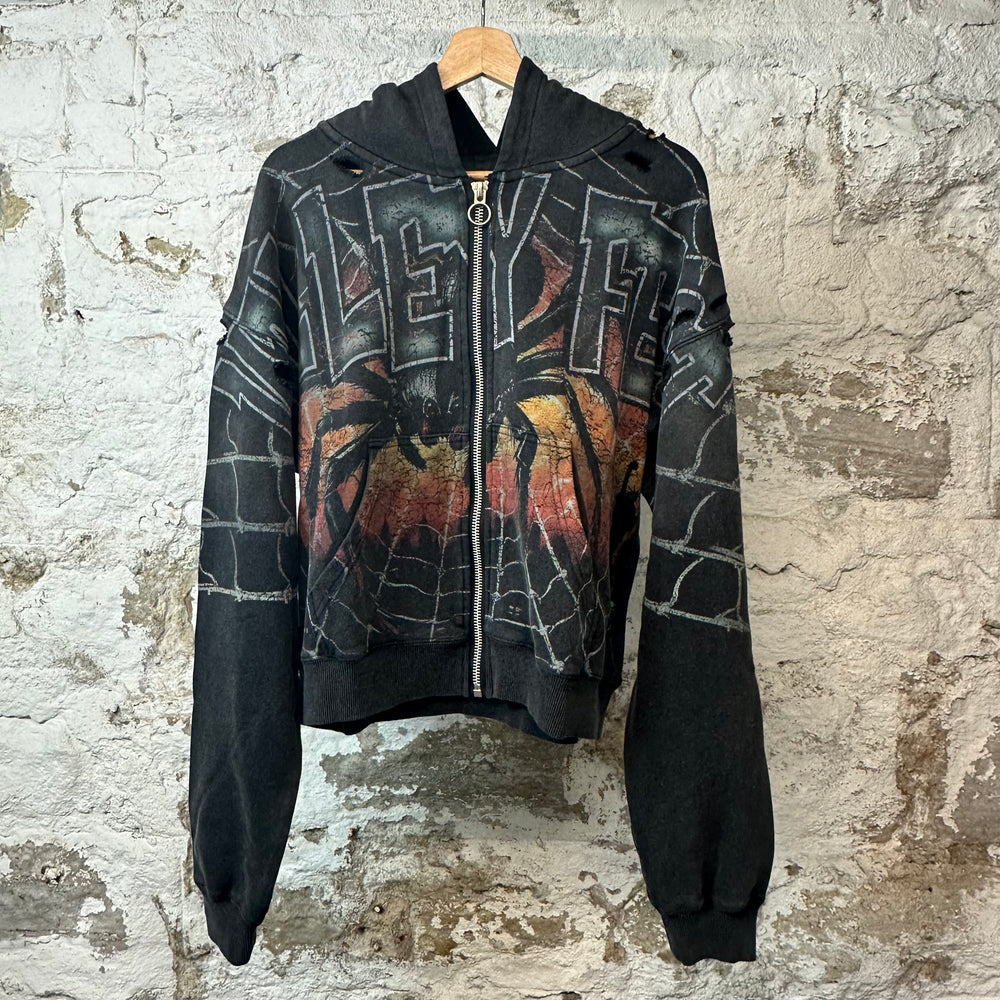 Vale Widow Zip Up Black Hoodie