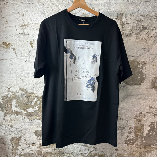 Dior Daniel Arsham Book Black T-Shirt Sz XL